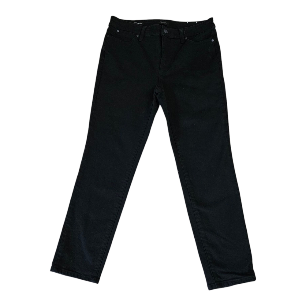 Talbots Slim Ankle Jeans Black Women's 8P
